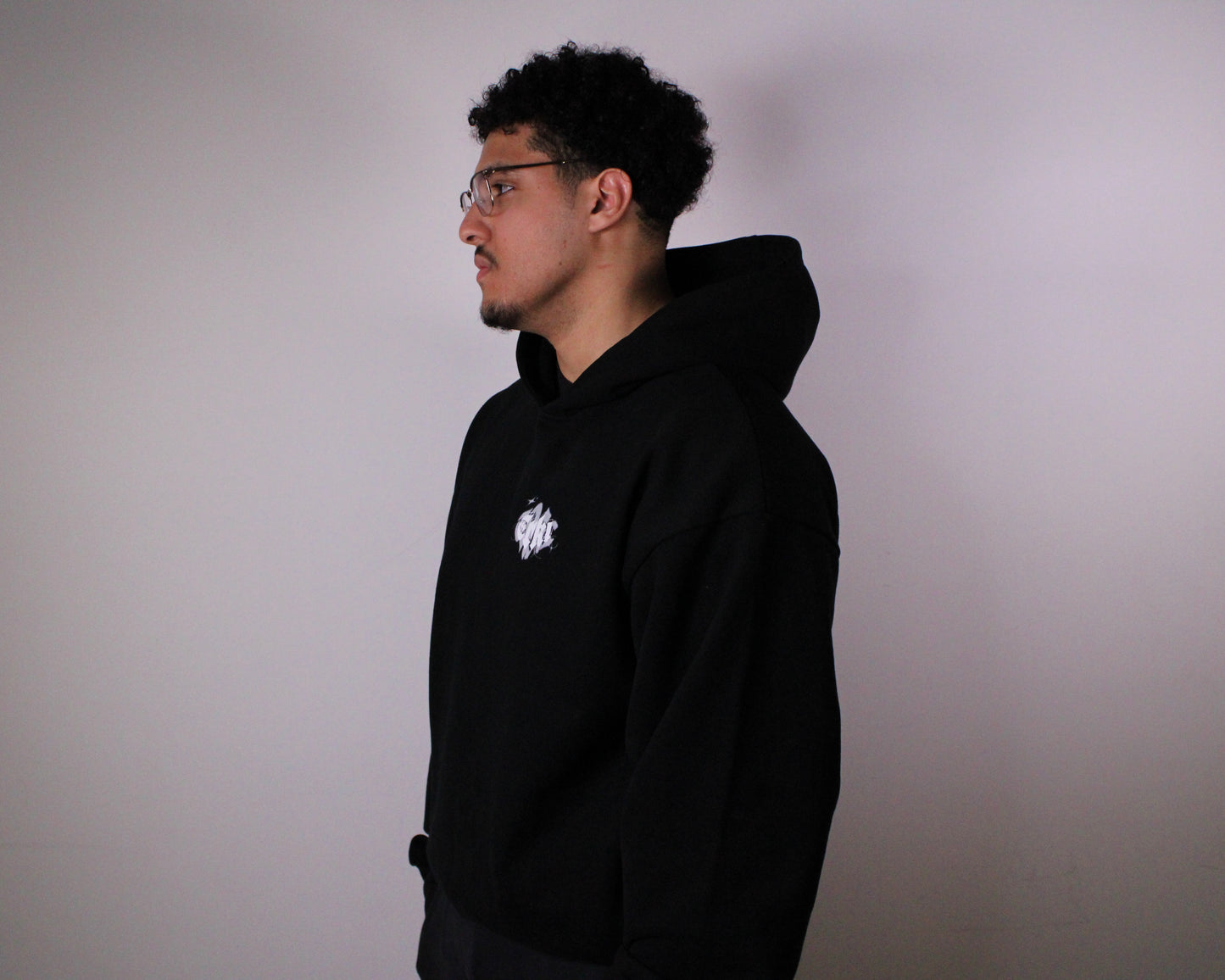 SEE THE FUTURE Oversized Black Hoodie [[DREAMS. Collection]]