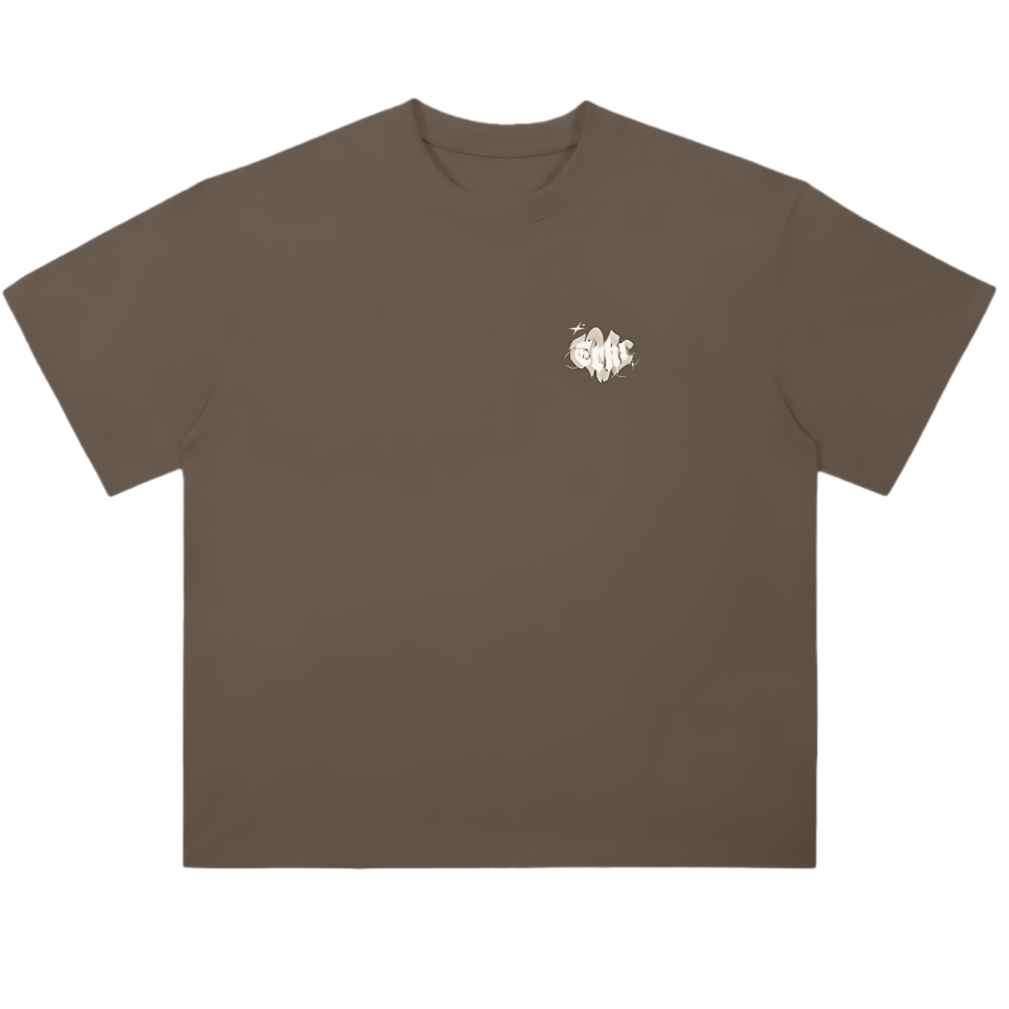 Mocha Brown Plain Tee [[BLANKS. Collection]]