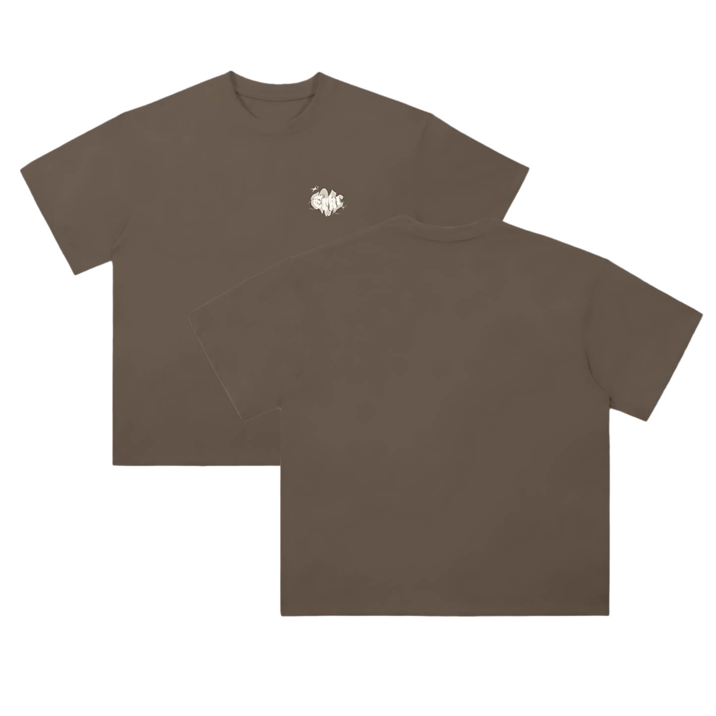 Mocha Brown Plain Tee [[BLANKS. Collection]]