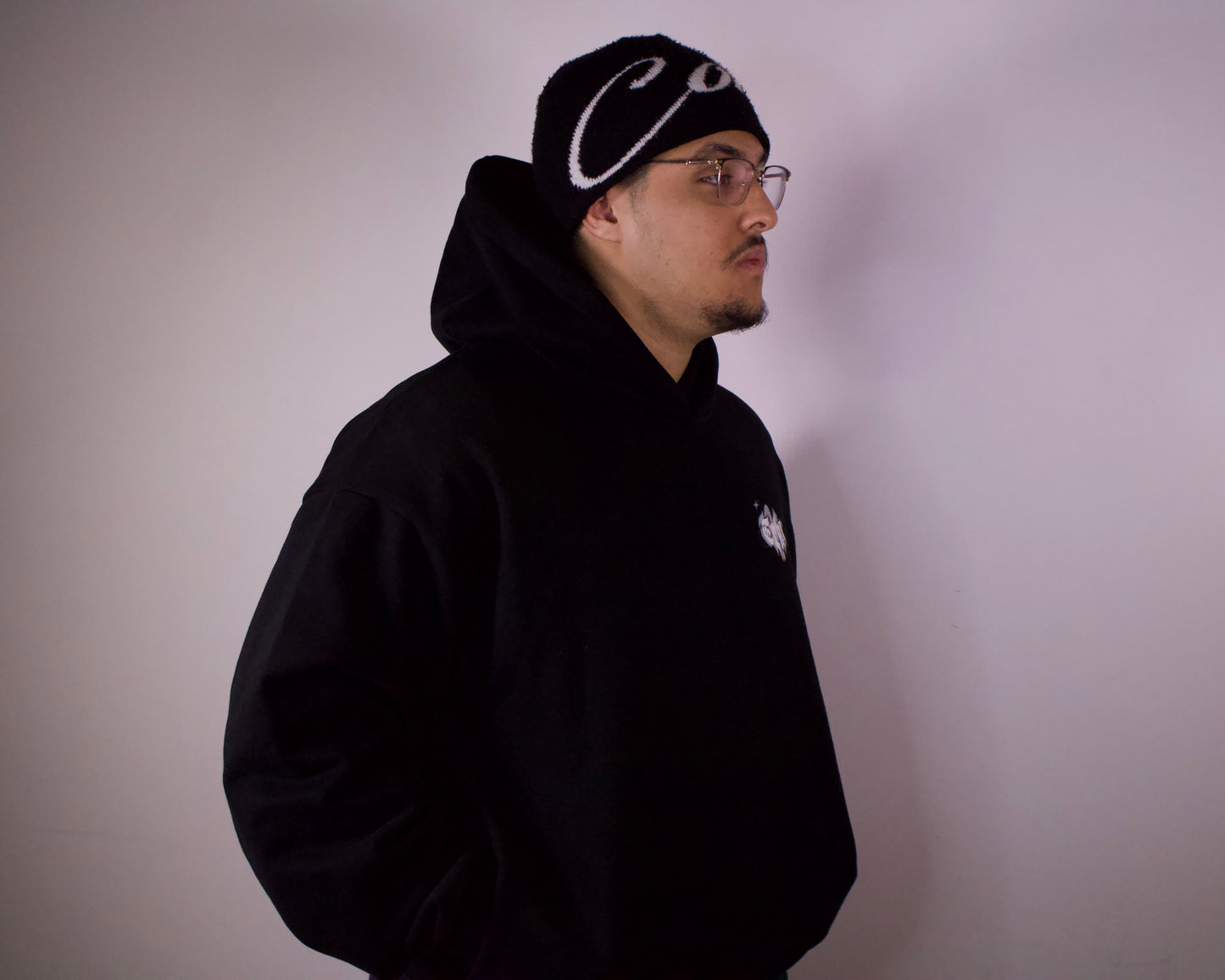 SEE THE FUTURE Oversized Black Hoodie [[DREAMS. Collection]]