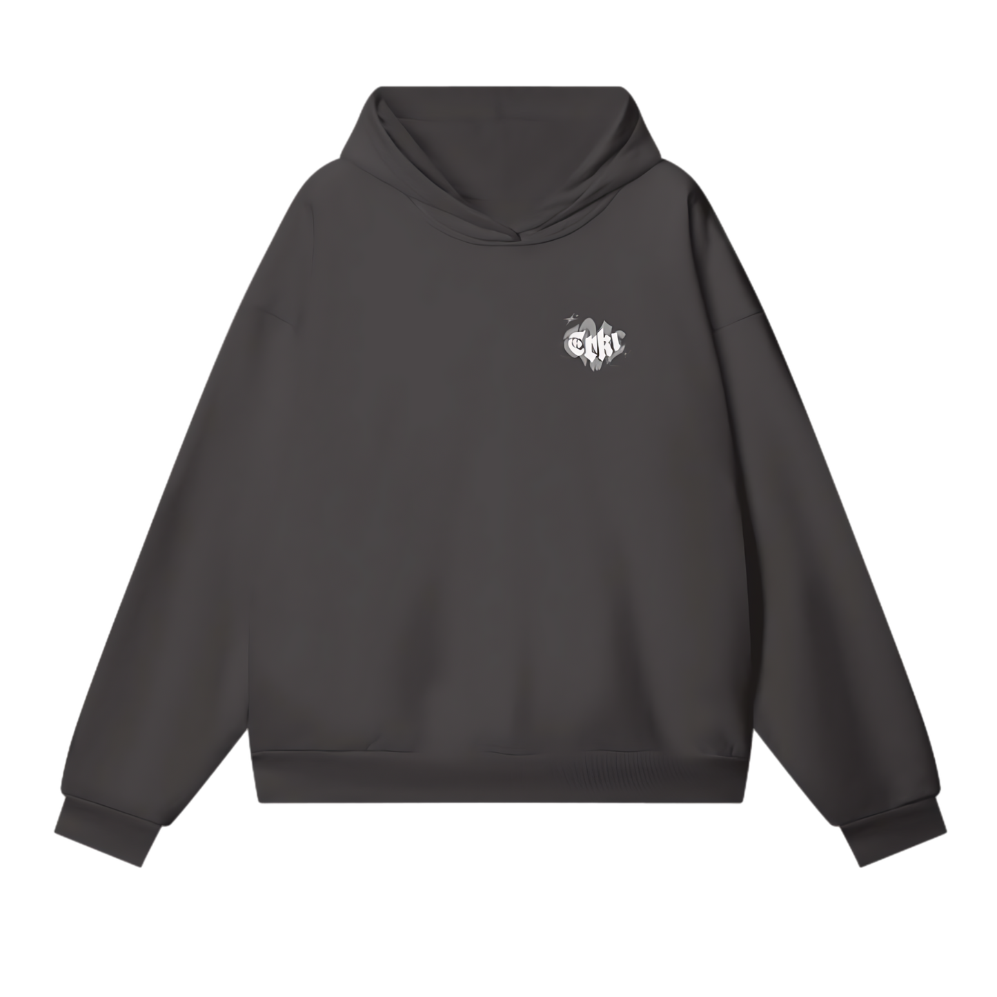 SEE THE FUTURE Oversized Charcoal Hoodie [[DREAMS. Collection]]